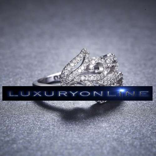 BRILLIANT! 0,25ct Simulated White Diamond Ring Size 6; 7 US