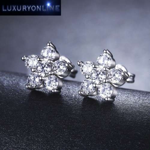 GORGEOUS! Simulated Diamond Stud Star Earrings