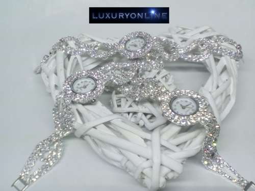 GORGEOUS! Simulated Diamond Ladies' Bracelet Watches