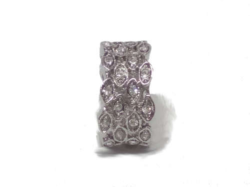 BEAUTIFUL! Ring With 1,25 Carat Simulated  Diamonds Size 7 US / N 17