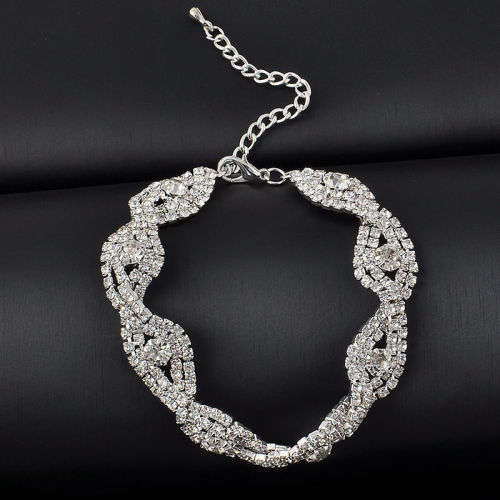 DAZZLING! Bracelet With 0.75 Carat Simulated Diamonds