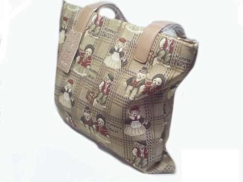 Henney Teddy Bear Design Women's Tapestry Shoulder Tote Bags by Loui Vani