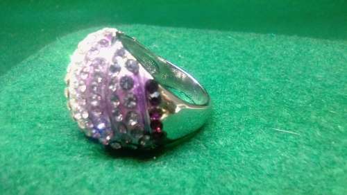 FASCINATING! Ring With 1.75 Carat Simulated Purple Amethyst Size 9 US