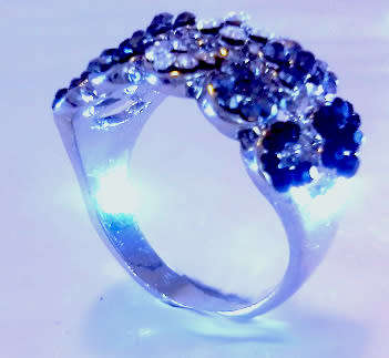 AMAZING! 1,75 Carat Simulated French Lilac And White Diamonds Size 10 US