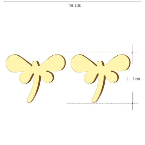 GORGEOUS!  100% Titanium Dragonfly Stud Earrings **R 279** (SILVER)