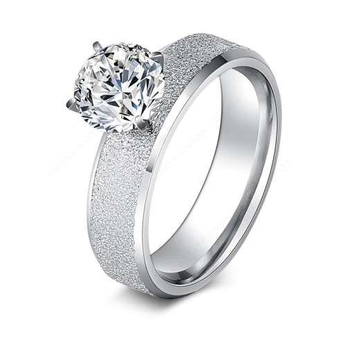 SPARKLING! 100% Titanium Princess Cut Ring With Simulated Diamond *R 999* Size 10 US / T / 20