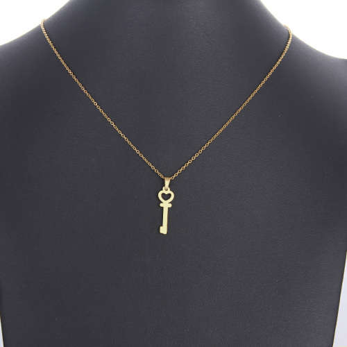 Titanium Key Necklace **R 799** (GOLD) 45 cm