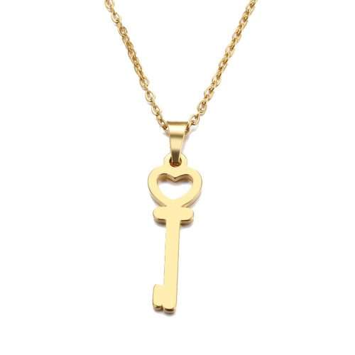 Titanium Key Necklace **R 799** (GOLD) 45 cm