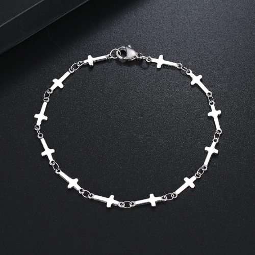 RETAIL PRICE:R 1099 (NEVER FADE) Titanium Cross Bracelet 22 cm (GOLD ONLY)