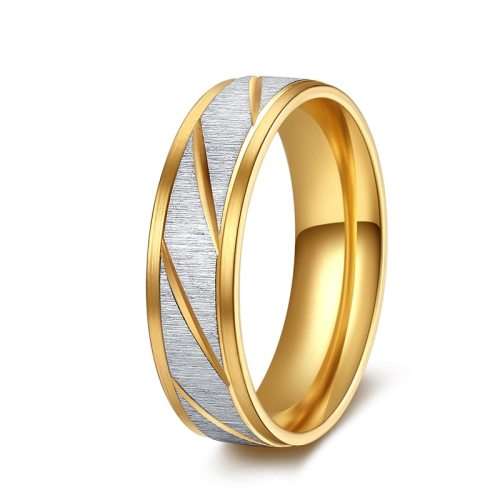 Titanium Ring Two Tone 8 mm **R 899**  Size 11 US / V / 21