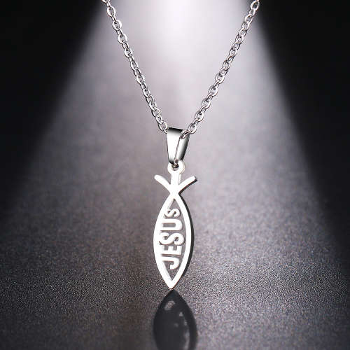 Retail Price: R 799 Titanium Fish Necklace 45 cm (SILVER ONLY)