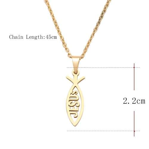 Retail Price: R 799 Titanium Fish Necklace 45 cm (SILVER ONLY)