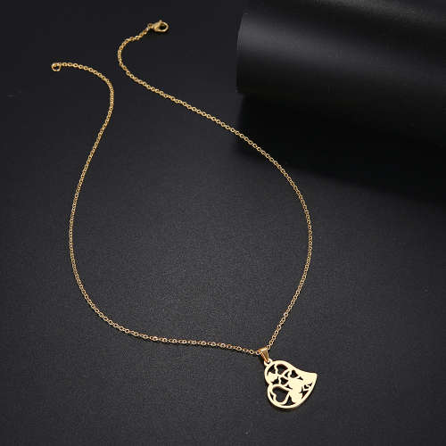 Titanium "Hearts In Heart" Necklace