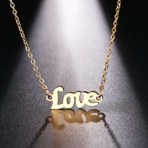 Titanium "Love" Necklace 45 cm *R 599* (SILVER)