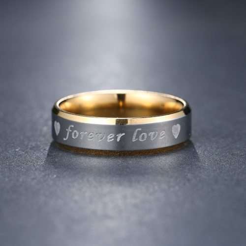 Titanium "Forever His & Hers" Ring 8 mm Size 10; 11 US