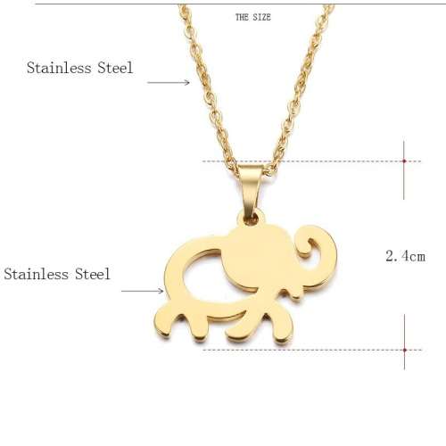 Titanium "Elephant" Necklace Silver 45 cm *R 499*