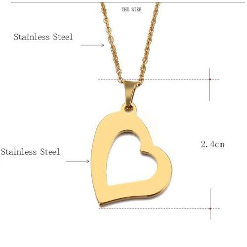 Titanium "Heart" Necklace 45 cm **R 899** (SILVER)