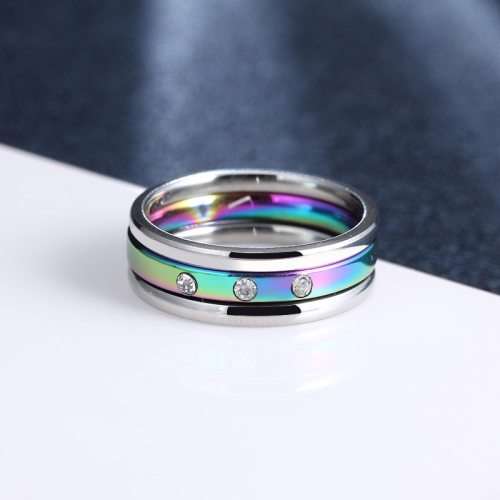 RETAIL PRICE:R1 199 (NEVER FADE) Titanium 3-Piece Ring Set  Size 8 US (BLUE ONLY)