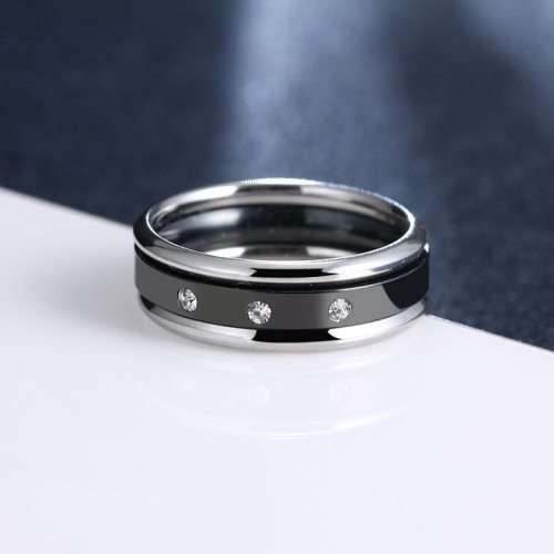 RETAIL PRICE:R1 199 (NEVER FADE) Titanium 3-Piece Ring Set  Size 8 US (BLUE ONLY)