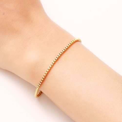 Titanium Box Bracelet 22 cm (GOLD) *R 499*