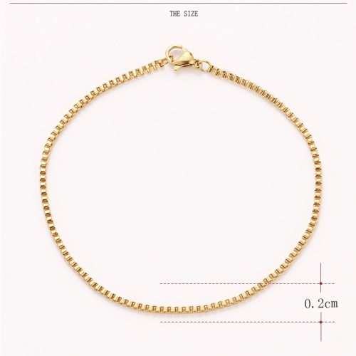 Titanium Box Bracelet 22 cm (GOLD) *R 499*