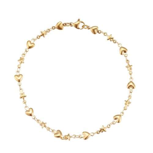 Titanium Hearts & Stars Bracelet 22 cm **R 899** (SILVER)