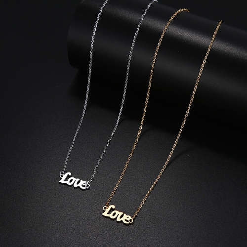 Titanium "Love" Necklace 45 cm *R 599* (SILVER)