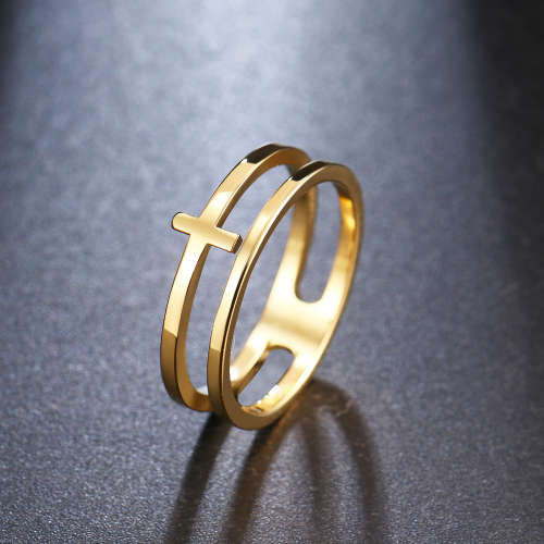 RETAIL PRICE: R 899 Titanium Cross Ring Size 8; 9 US(SILVER)