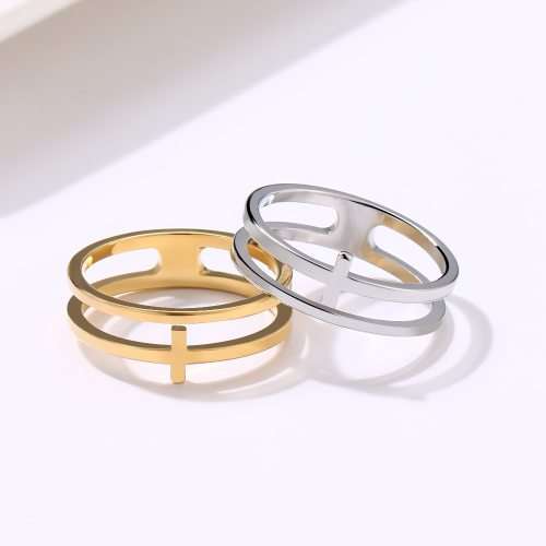RETAIL PRICE: R 899 Titanium Cross Ring Size 8; 9 US(SILVER)