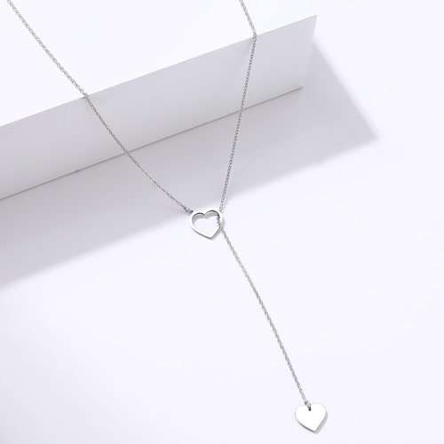 Retail Price:R1 099 (NEVER FADE)Titanium Hearts Necklace 60 cm (SILVER ONLY)