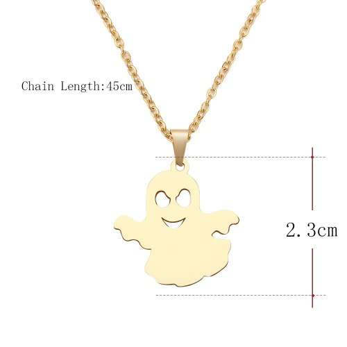 Titanium "Ghost" Necklace  45 cm *R 599* (SILVER/GOLD)