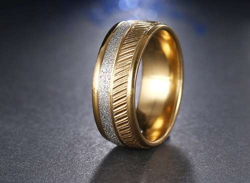 Titanium Frosted Ring *R 899* Size 10 US