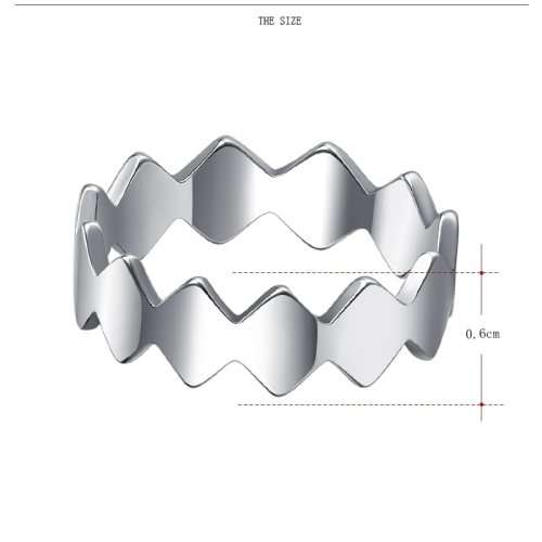 Titanium Ring Size 6; 8; 10 US *R 599* (SILVER)