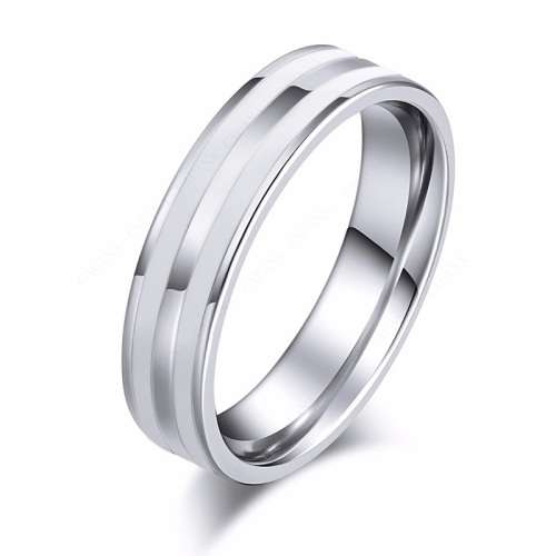 RETAIL PRICE: R 999 Titanium Ring (SILVER&WHITE) Size 9 US