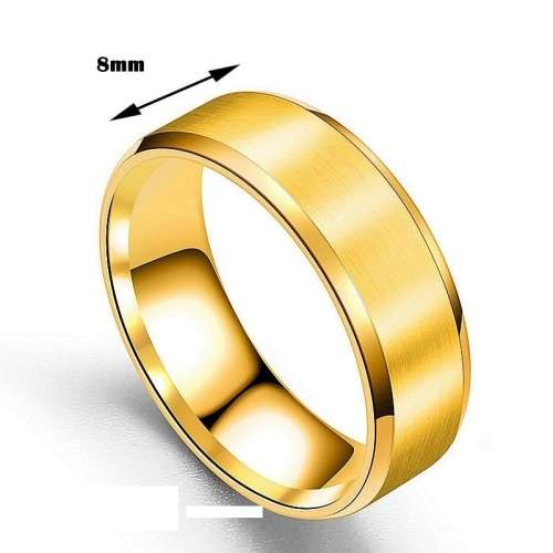 Retail Price R 1 100 Titanium Men's Ring 8 mm Size 10 US (Black)