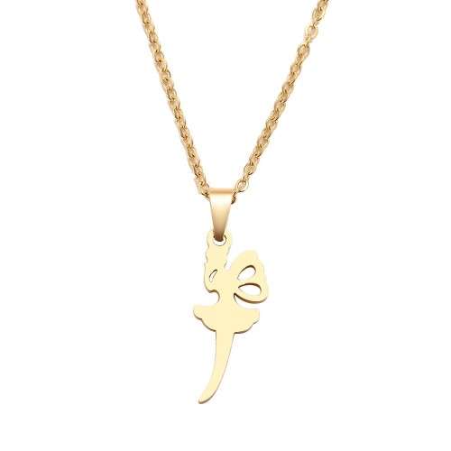 RETAIL PRICE: R 899 Titanium Elegant  Fairy Necklace 45 cm (GOLD ONLY)