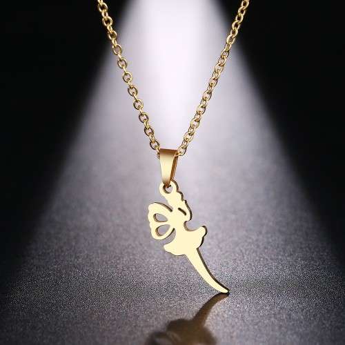 RETAIL PRICE: R 899 Titanium Elegant  Fairy Necklace 45 cm (GOLD ONLY)
