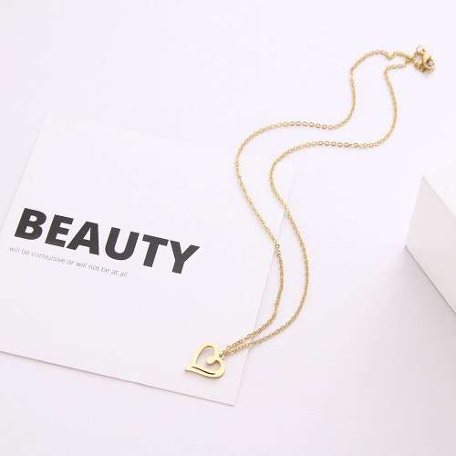 RETAIL PRICE: R 999 Titanium Fine Heart Necklace (GOLD ONLY) 45 cm
