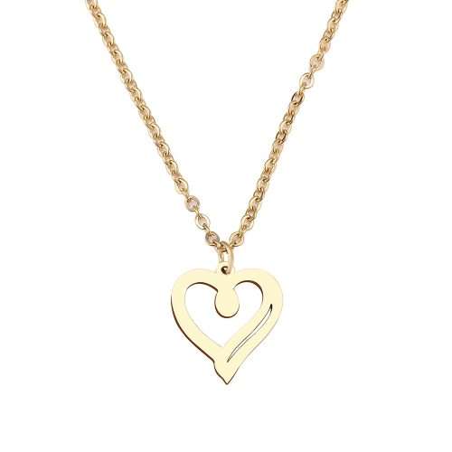 RETAIL PRICE: R 999 Titanium Fine Heart Necklace (GOLD ONLY) 45 cm