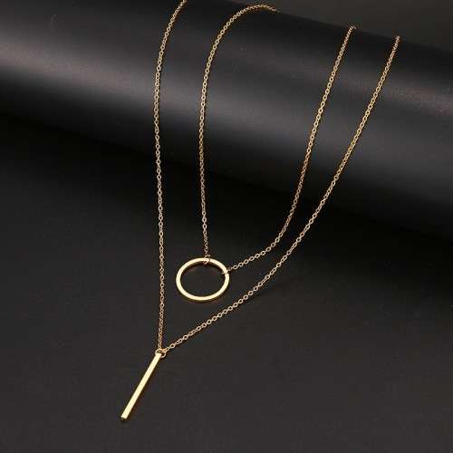 Retail Price: R 1 099 Titanium Stick Pendant Necklace 50 cm (GOLD ONLY)