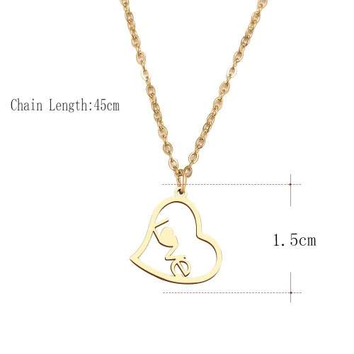 RETAIL PRICE: R 899 Titanium "Love Heart" Necklace 45 cm (GOLD ONLY)