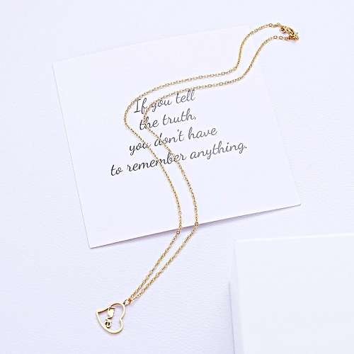 RETAIL PRICE: R 899 Titanium "Love Heart" Necklace 45 cm (GOLD ONLY)