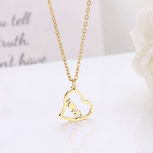 RETAIL PRICE: R 899 Titanium "Love Heart" Necklace 45 cm (GOLD ONLY)
