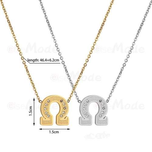 RETAIL PRICE: R 1 099 Titanium Greek Omega Necklace 50 cm (SILVER ONLY)
