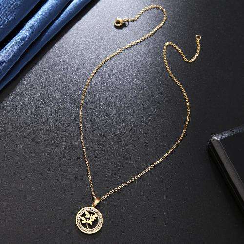 RETAIL PRICE:R 1 099 (NEVER FADE) Titanium "Dragonfly" Necklace 45 cm (SILVER ONLY)