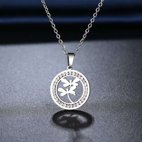 RETAIL PRICE:R 1 099 (NEVER FADE) Titanium "Dragonfly" Necklace 45 cm (SILVER ONLY)