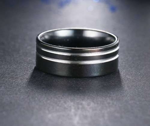 RETAIL PRICE: R 1 399 Titanium Ring 8 mm Size 10 US (BLACK  ONLY)