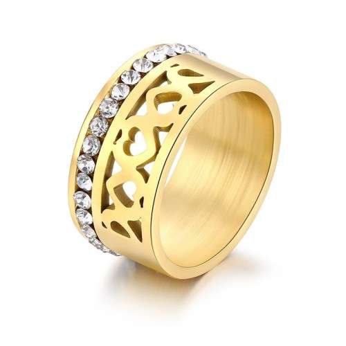 Retail Price R 1 699 Titanium Ring With Simulated Diamonds Size 10 US (GOLD ONLY)