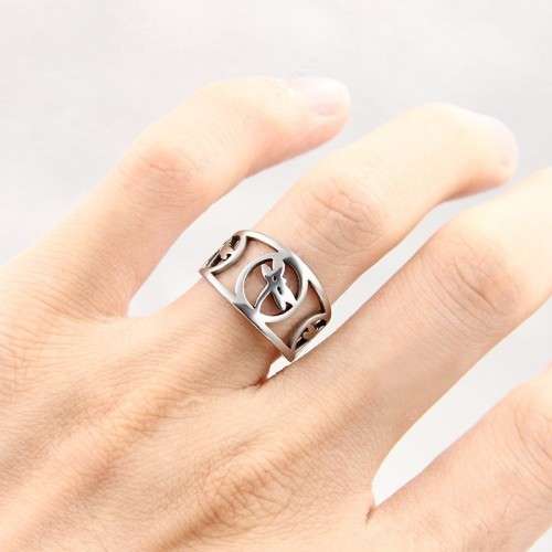 RETAIL PRICE: R 1 099 Titanium (NEVER FADE) Dragonfly Ring Size 11 US (SILVER ONLY)