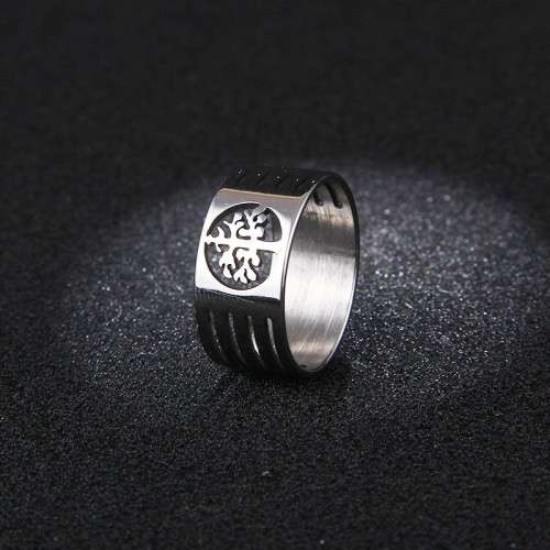 RETAIL PRICE: R 999 Titanium (NEVER FADE)"Tree Of Life" Ring Size 10 US (SILVER ONLY)